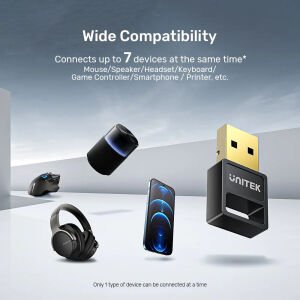 UNITEK BLUETOOTH 5.3 MINI USB ADAPTÖR (B105B)