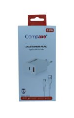 Compaxe CTA-200CA PD+QC 3.0 35W Ev Şarj Kafa
