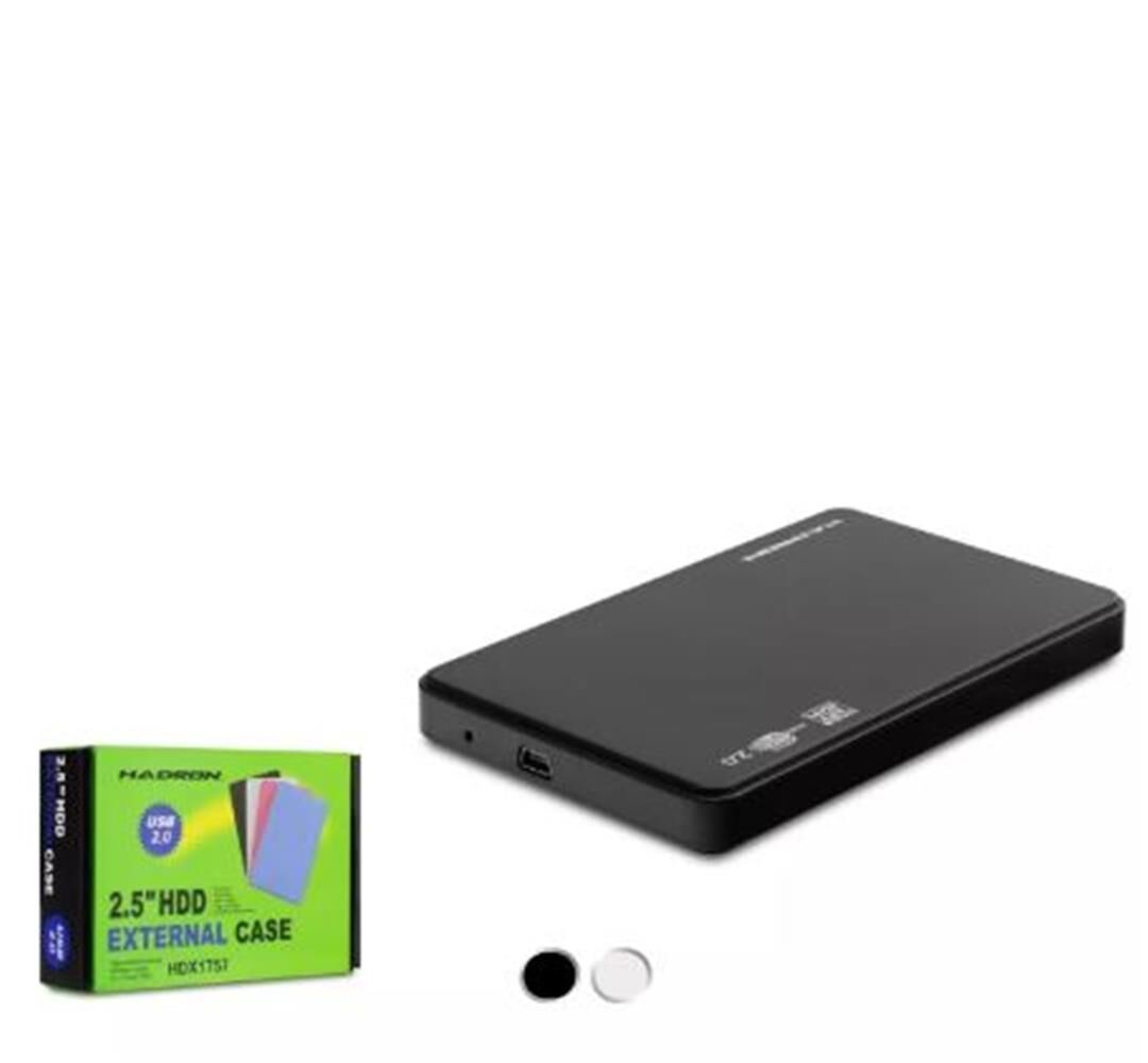 HADRON HDX1757 HDD KUTU USB2.0 PLASTİK SATA 2.5'' SİYAH - BEYAZ