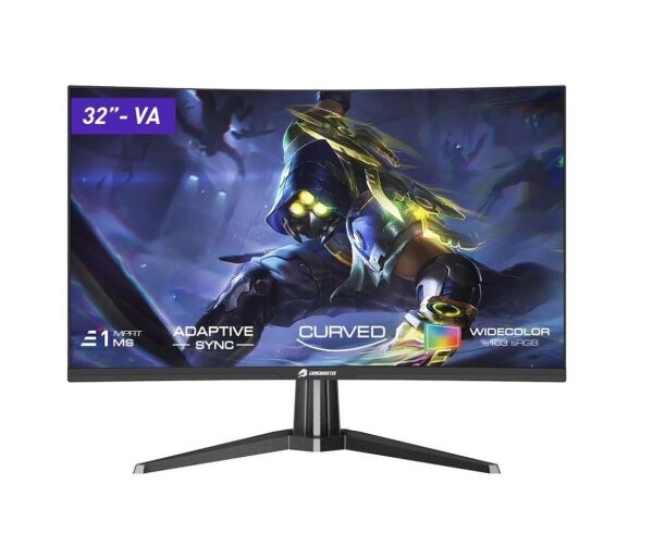 GameBooster 32'' GB-3218CF 180Hz 1ms Va Fhd 1920×1080 Hdmı-1+Dp-1 Rgb Curved R1500 Gaming Monitör
