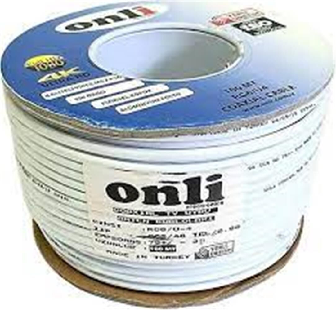 Onli ON-4803 RG6-U4 48 Tel 0,90 CCS-AL 100 metre Anten Uydu Kablosu