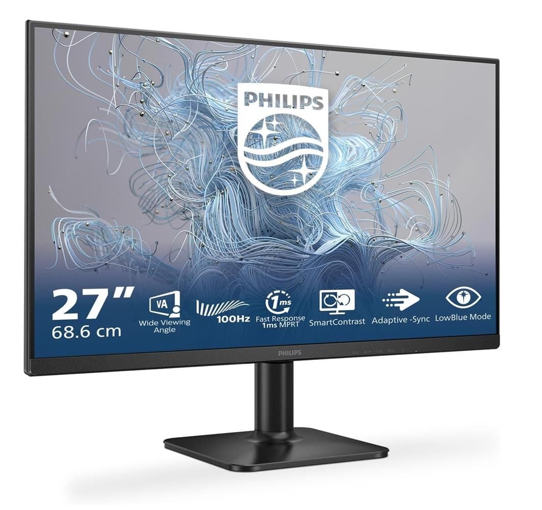 Philips 27'' 27E2N1100L-01 Full HD 1920x1080 1Ms 100 Hz D-Sub HDMI Siyah Monitör