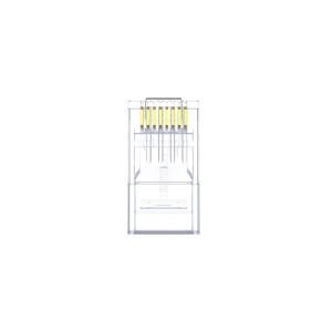 UNITEK CAT6 RJ45 MODULER KONEKTÖR 100'LÜ (Y-OT19TP)