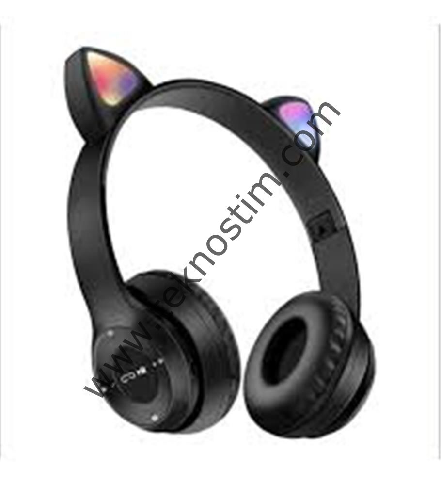 P47M Bluetooth 5.0 Kulak Üstü Kulaklık siyah