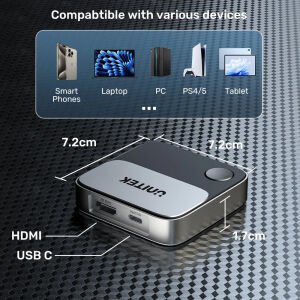 UNITEK WIRELESS 4K&60Hz KABLOSUZ GÖRÜNTÜ AKTARICI (V1162B01)