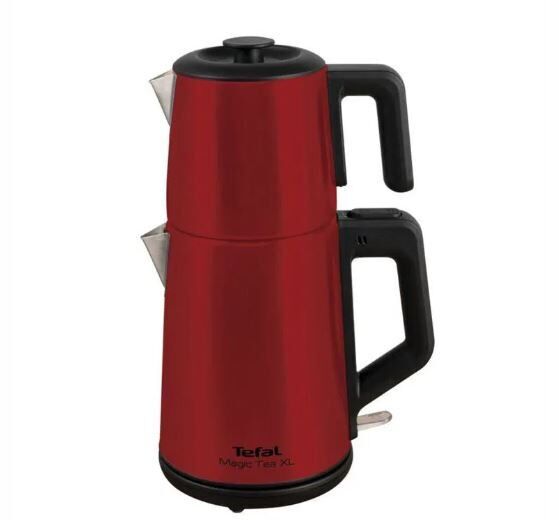 TEFAL MAGIC TEA XL 1650W CELIK KIRMIZI CAY MAKINES