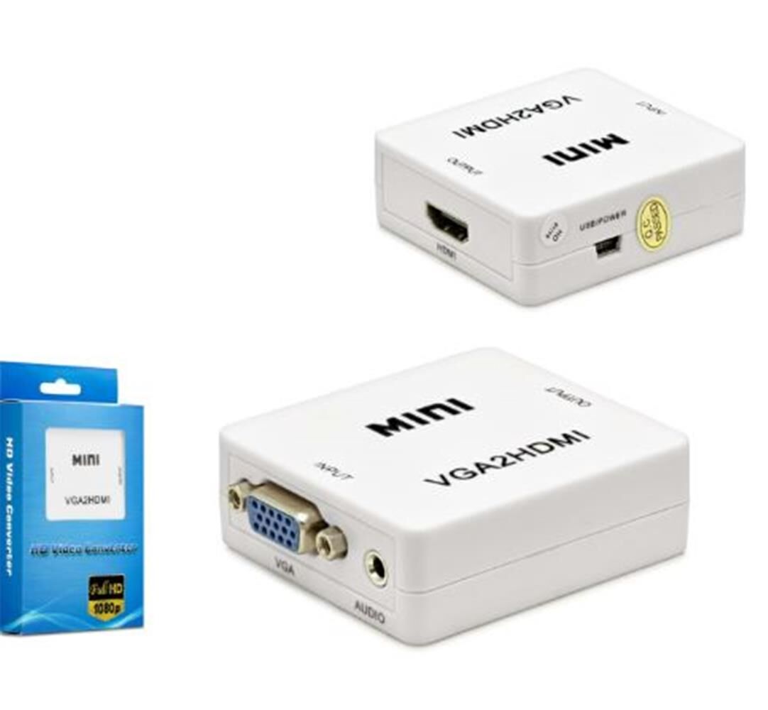 HADRON HDX1283 HD VIDEO CONVERTOR VGA (IN) TO HDMI (OUT) BEYAZ