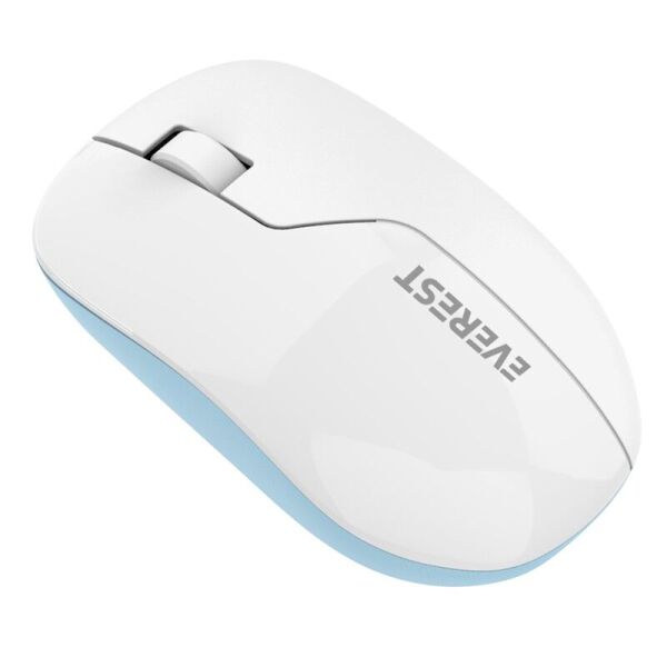 EVEREST SMW-973 KABLOSUZ USB BEYAZ/MAVİ 2.4GHZ MOUSE