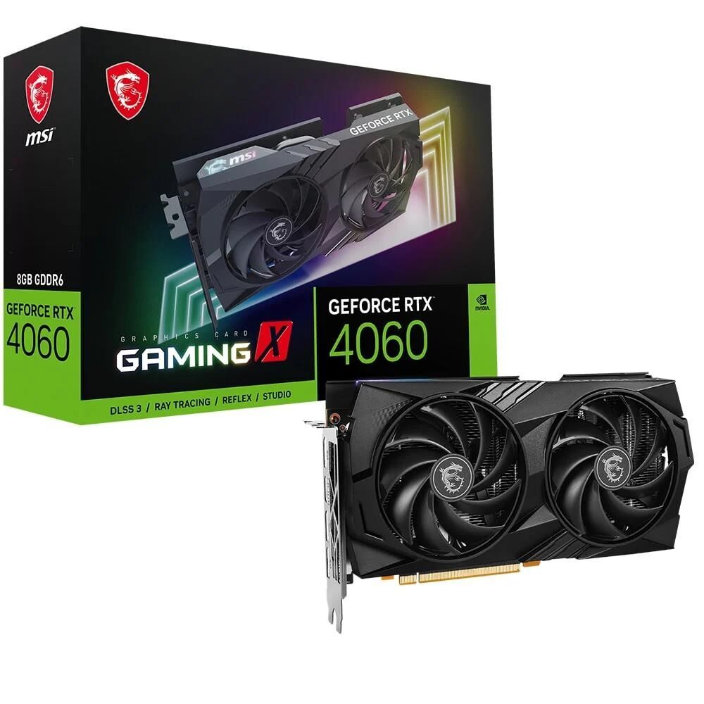 Msi GeForce RTX4060 Gaming X 8GB GDDR6 128 Bit DLSS 3 Ekran Kartı