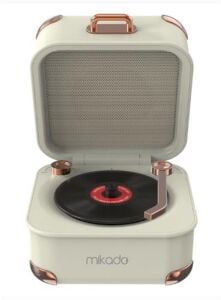 Mikado MD-62BT 5W 1200mAh Krem TF Kart + Bluetooth Destekli Klasik Retro Müzik Kutusu