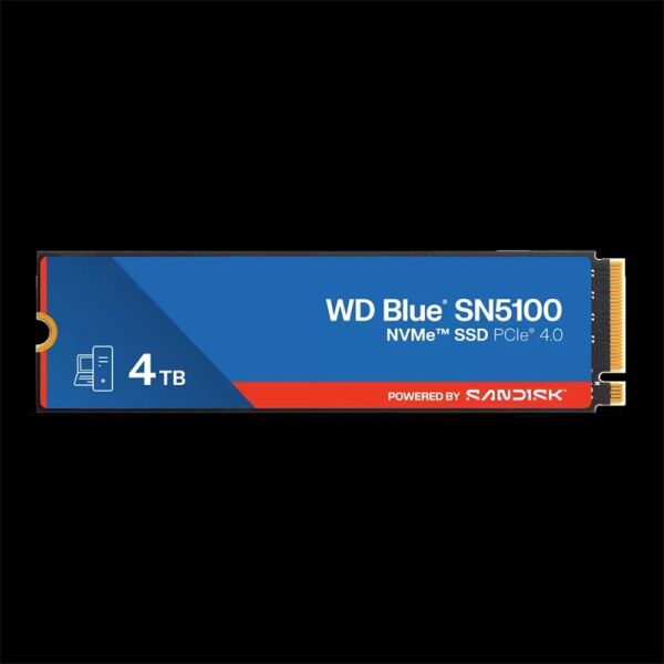 4 TB WD BLUE SN5100 PCI-4.0 6900MB/S 6700MB/S M2 SSD WDS400T5B0E