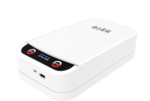 S-link SL- UVS22 Beyaz  yüzde 99 Virüs ve Bakteri Öldürücü UV Sterilizatör Kutu