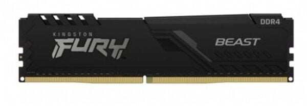 Kingston Fury Beast 8GB (1x8GB) DDR4 3200MHz CL16 KF432C16BB-8 Siyah Gaming Ram (Bellek)