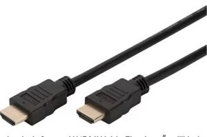 Digitus AK-330107-020-S 2 metre Altın Kapl.Siyah 4K HDMI Kablo