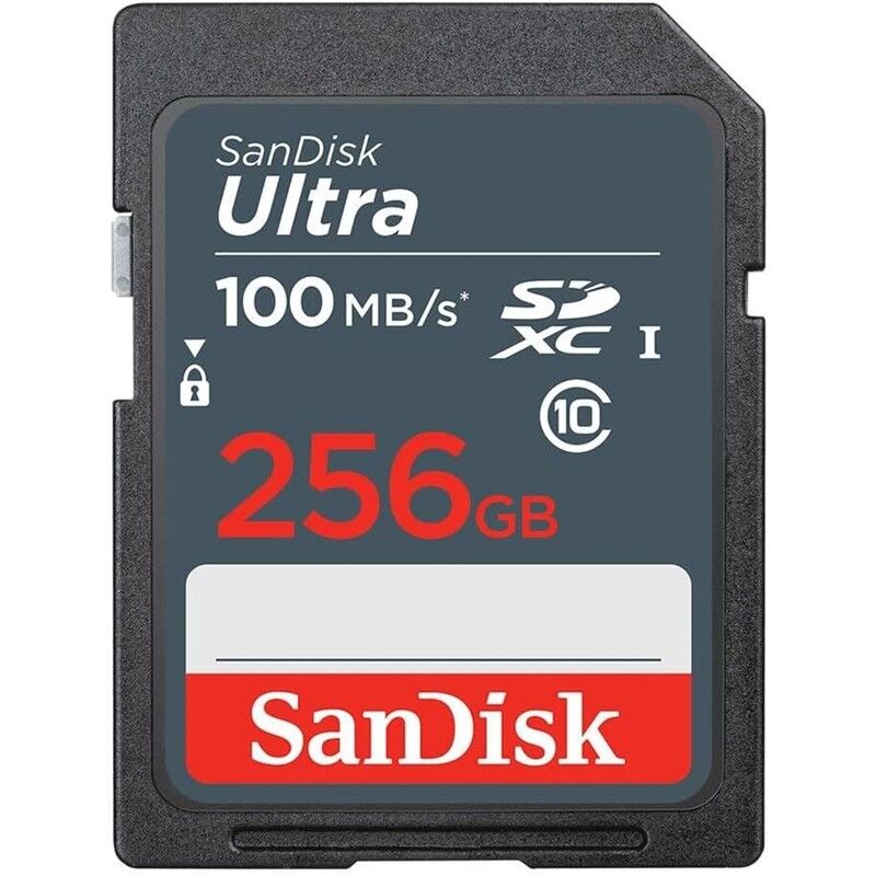 256GB SANDISK ULTRA SDXC 100MB/S SDSDUNR-256G-GN3IN