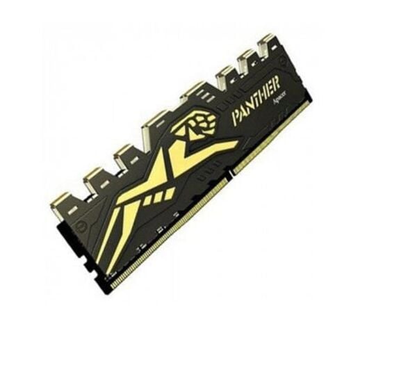 Apacer Panther Black-Gold 16GB (1x16GB) 3200Mhz CL16 DDR4 Gaming Soğutuculu Ram AH4U16G32C28Y7GAA-1