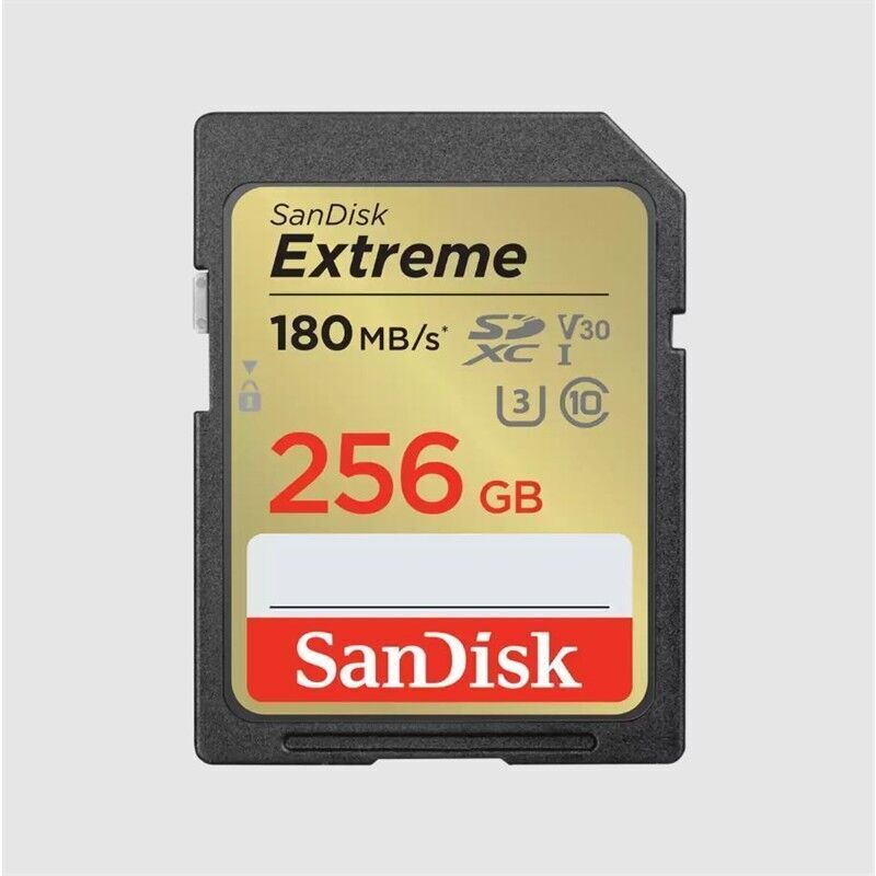256GB SANDISK EXTREME PRO SD UHSI 180MB/S 90MB/S SDSDXVV-256G-GNCIN