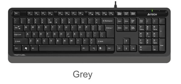 A4 Tech Fk10 Q Usb Fsytyler Gri Tr Fn-Multimedya Klavye