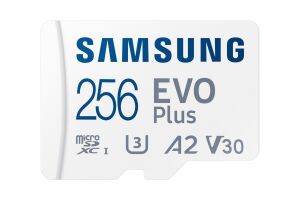 256GB SAMSUNG EVO PLUS MICROSDXC UHS-I U3 V30 A2 160MB/s MB-MC256SA/TR
