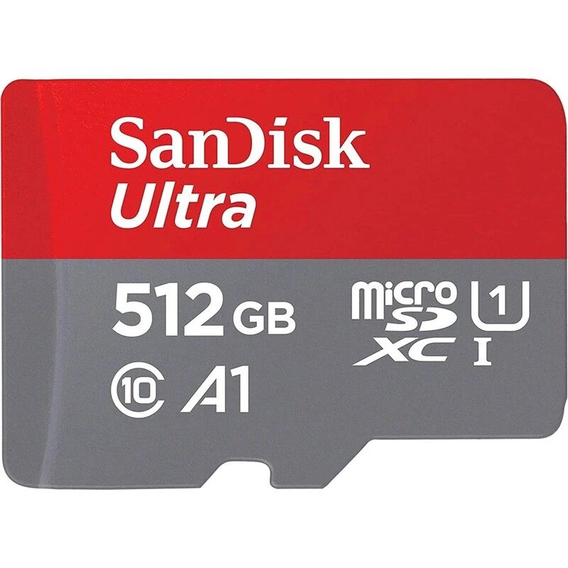 512GB SANDISK ULTRA UHS I MICROSD CARD 150MB/S SDSQUAC-512G-GN6MN