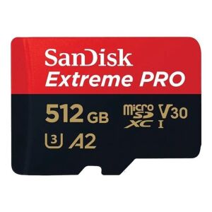 512GB SANDISK EXTREME PRO SDXC UHS-I A2 MICROSD SDSQXCD-512G-GN6MA