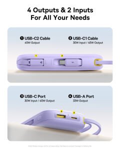 BASEUS ENERFILL FC31 20000 MAH 45W POWERBANK - MOR