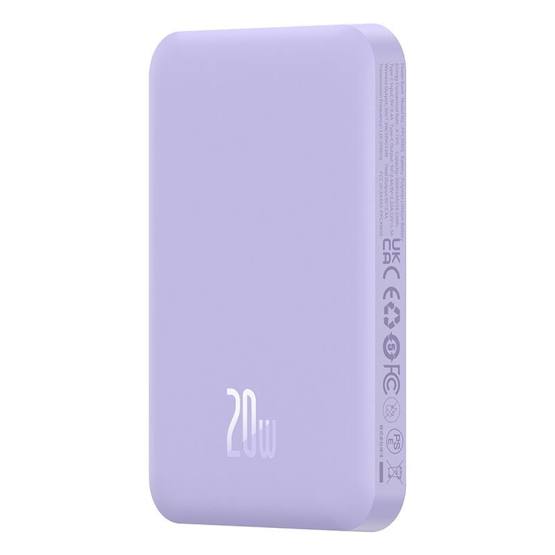 BASEUS MAGSAFE MINI KABLOSZ 5000M 20W POWERBNK MOR