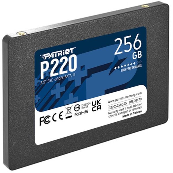 Patriot 256GB P220 550-490MB-s 2.5'' SATA3 P220S256G25 SSD Disk