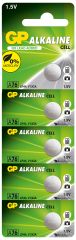 GP GPA76-C5 LR44 AG13 Alkalin Düğme Pil 5'li Paket 