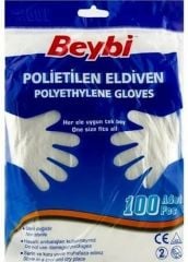 Beybi Polietilen Eldiven 100lü Adet (fIrıncı eldiven)