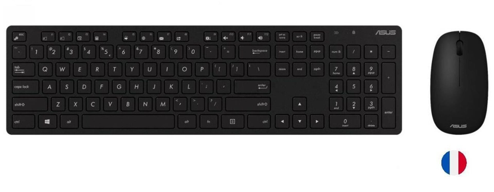 Asus W5000 Almanca Kablsouz Klavye-Mouse Set Siyah (W5000-Ger-Syh)