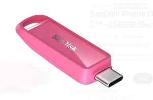 Sandisk SDIXS0N-256G-GN6NG 256GB Phone Drive with USB-C-128GB (Seastar Pink) Flash Bellek
