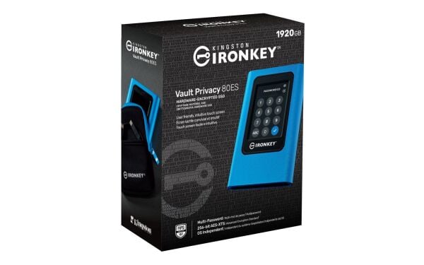 Kingston IKVP80ES-1920G 1920GB IronKey Vault Privacy 80 XTS-AES 256-bit Encrypted External SSD
