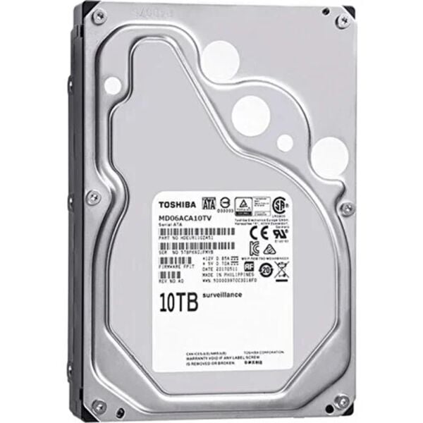Toshiba 10TB MD06ACA10TV SATA 3.0 7200 RPM 3.5'' Sata 3 7-24 Güvenlik Diski (İthalat)