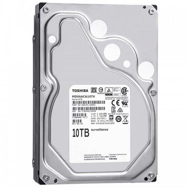 Toshiba 10TB MD06ACA10TV SATA 3.0 7200 RPM 3.5'' Sata 3 7-24 Güvenlik Diski (İthalat)