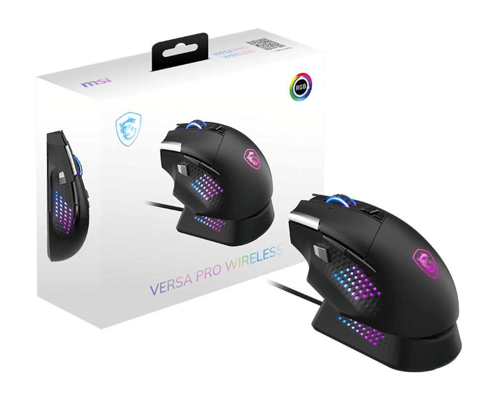 MSI VERSA PRO WIRELESS + MOUSE DOCK PRO MOUSE