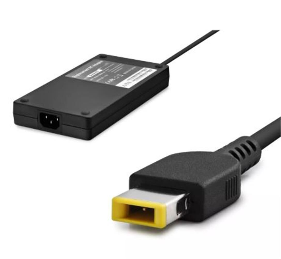 Hadron GXHH6 LENOVO - IBM Uyumlu 20V 11.5A 230W Laptop Adaptörü (Usb Tip Sarı Kare Uç) Siyah