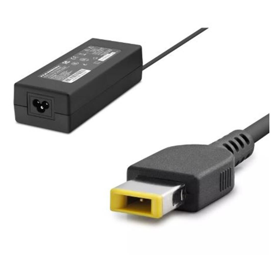 Hadron HD8862 LENOVO - IBM Uyumlu 20V 6.75A 135W Laptop Adaptörü (Usb Tip Sarı Kare Uç) Siyah