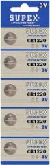 Supex Cr1220 3V Lityum 5Li Blister Pil