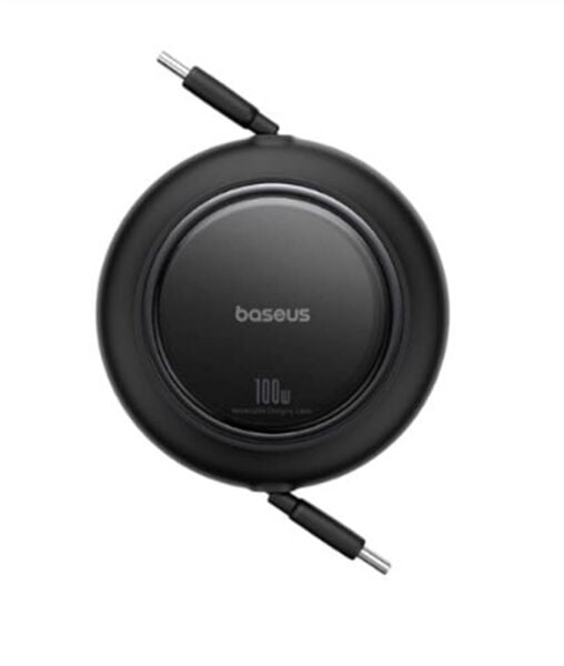 Baseus P10364501211-00 Free2Pull Makaralı Şarj Kablosu USB-C-Lightning 20W 1m. - Beyaz