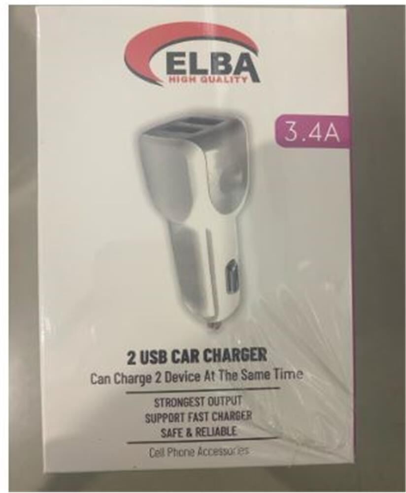 Elba ELB28-AR3P ELBA 3.4A  2USB ARAÇ BAŞLIK