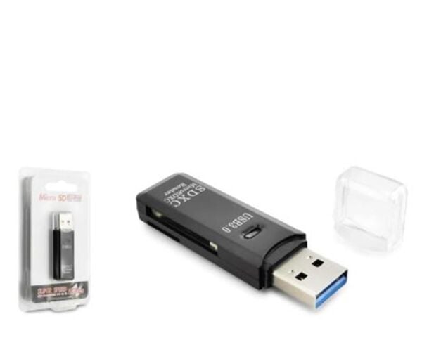 HADRON HDX7030 USB 3.0 Kart Okuyucu SD MicroSD 5 Gbps Siyah