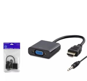 Hadron Hdx7806 Hdmi To Vga F Çevirici + Audio 1080P Ps4 5V Güç Girişli Siyah