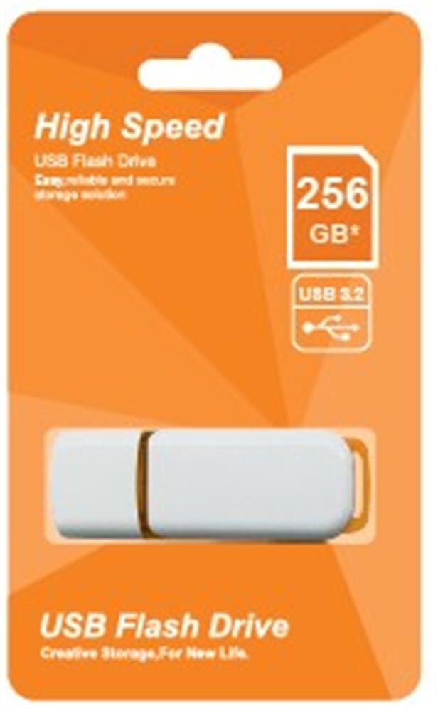 Elba 256GB Plastik Beyaz-Turuncu 3.2 USB Flash Bellek