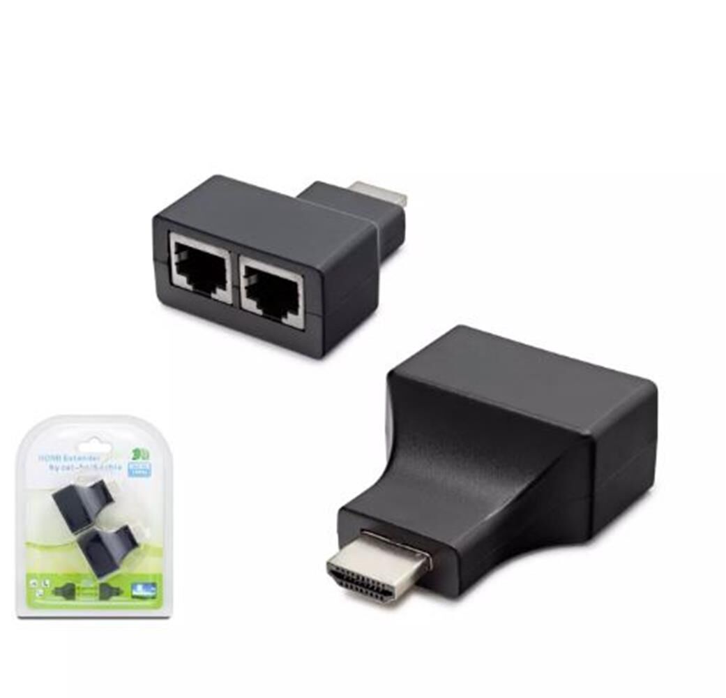 HADRON HDX1298 HDMI EXTENDER BY CAT5-6 30M SİYAH