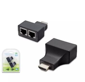 HADRON HDX1298 HDMI EXTENDER BY CAT5-6 30M SİYAH