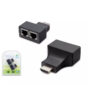 HADRON HDX1298 30M HDMI EXTENDER BY CAT5-6 SİYAH