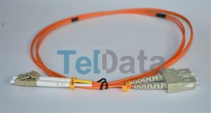 TELDATA TLD-SCLCOM23 SC-UPC-LC-UPC MM DX OM2 3 METRE FIBER OPTIK PATCHCORD
