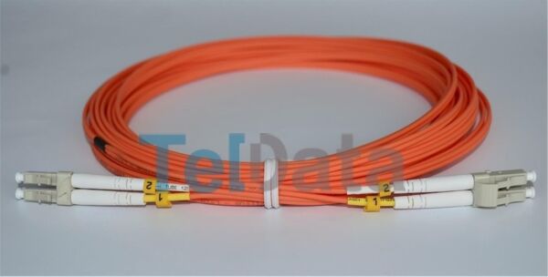 TELDATA TLD-LCLCOM31 LC-UPC-LC-UPC MM DX OM2 1 METRE FIBER OPTIK PATCHCORD