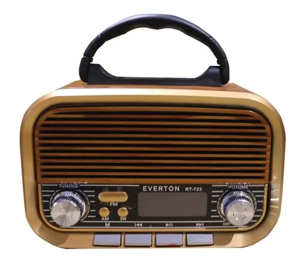 Everton RT-723 Dijital Göstergeli Şarjlı Nostaljik Radyo (AM-FM-SW Wıth BT-USB-TF )